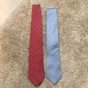 Blue and Red tie (used) combo